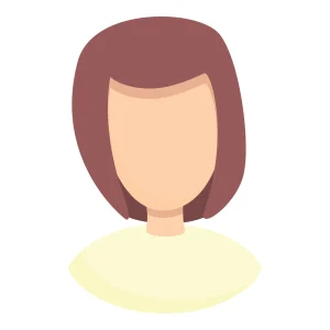 anonymous girl icon cartoon style vector