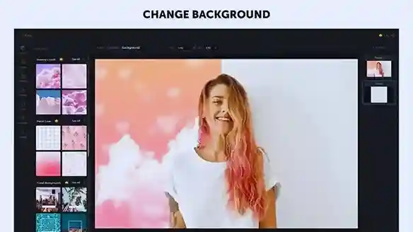 picsart for pc change backgrounds