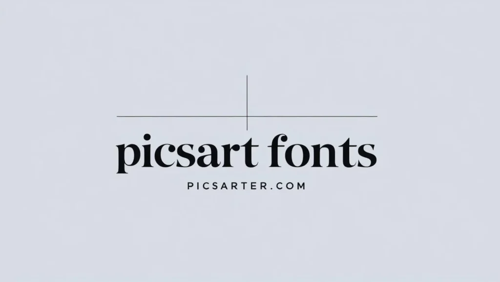 picsart fonts