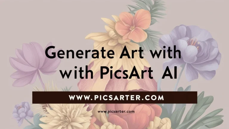 Generate art with picsart ai